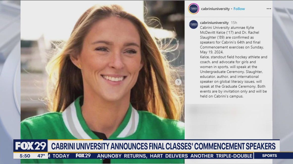 Kylie Kelce will be Cabrini University's final commencement speaker